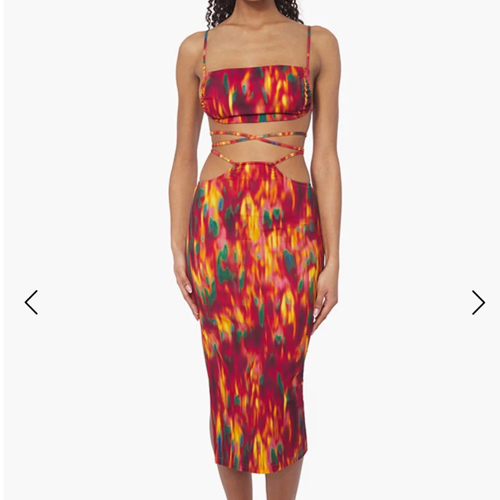 WeWoreWhat Ruched Bandeau & Skirt Set